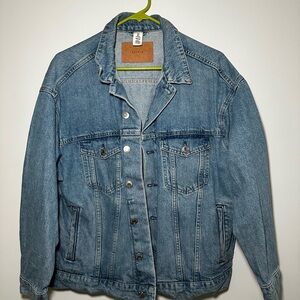 H&M Blue Denim Jean Jacket - oversized